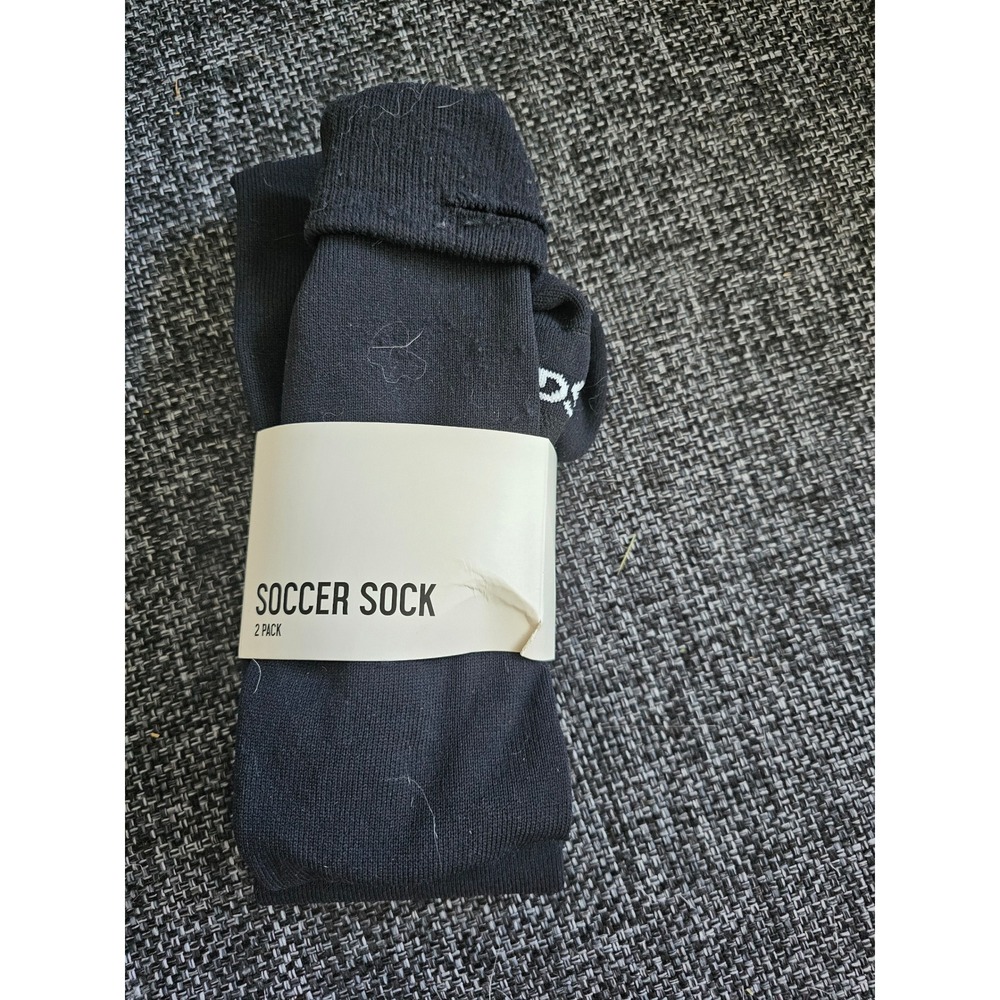 DSG Soccer Socks 2 Pack Youth Small Black New Athletic Performance Support